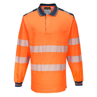 Polo PORTWEST manica lunga Hi-Vis